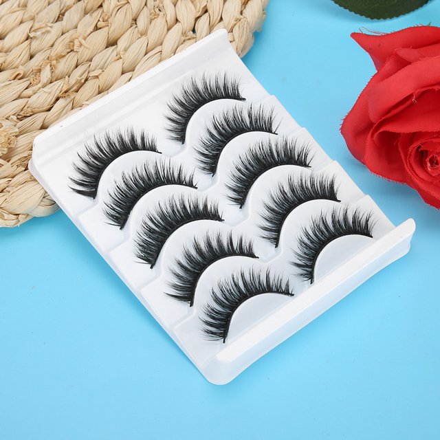 Extensiones de pestañas largas, extensión de pestañas postizas de injerto hecho a mano tridimensional 3D extensión de pestañas postizas acabado de lujo