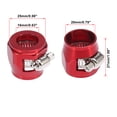thumbnail image 4 of 4Uds AN10 Hex Rojo Unique Bargains Acabador Abrazadera Adaptador Montaje Aleación de aluminio, 4 of 6