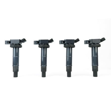 Ignition Coil Set of 4 - Replaces# 90919-02244, UF333, C1330, 6731307 - Coil Pack for 2.4L, 2.0L -For Year Models 2001 - 2012 - Toyota Camry, Corolla, Solara, RAV4, Scion tC, xB, Lexus HS250h & (Best Coil Packs For Sr20det)
