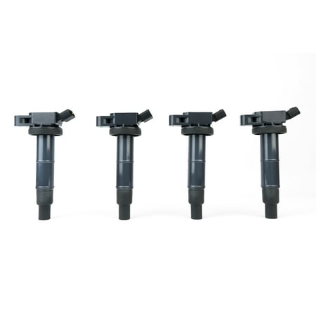 Scion Tc Dash Designs (Ignition Coil Set of 4 - Replaces# 90919-02244, UF333, C1330, 6731307 - Coil Pack for 2.4L, 2.0L -For Year Models 2001 - 2012 - Toyota Camry, Corolla, Solara, RAV4, Scion)