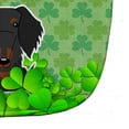 thumbnail image 3 of Wire Haired Dachshund Black Tan Shamrocks Baby Bib, 3 of 3