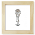 thumbnail image 1 of Cadre Photo Carré avec Chapeau de Serpent horus pour Mur Ou Table, 1 of 3