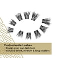 thumbnail image 2 of Eylure Luxe Faux Mink Mega Volume Eyelash Clusters, 2 of 5