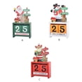 thumbnail image 4 of Wosthever Adorno de escritorio, decoración de Navidad, regalo de Navidad, artesanía de madera, decoraciones exquisitas para el hogar, calendario Kits de decoración para fiestas Patrón mayor Wosthever HA069462-01, 4 of 6