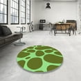 thumbnail image 4 of Ahgly Company Machine Washable Indoor Rectangle Transitional Green Area Rugs, 2' x 5', 4 of 7