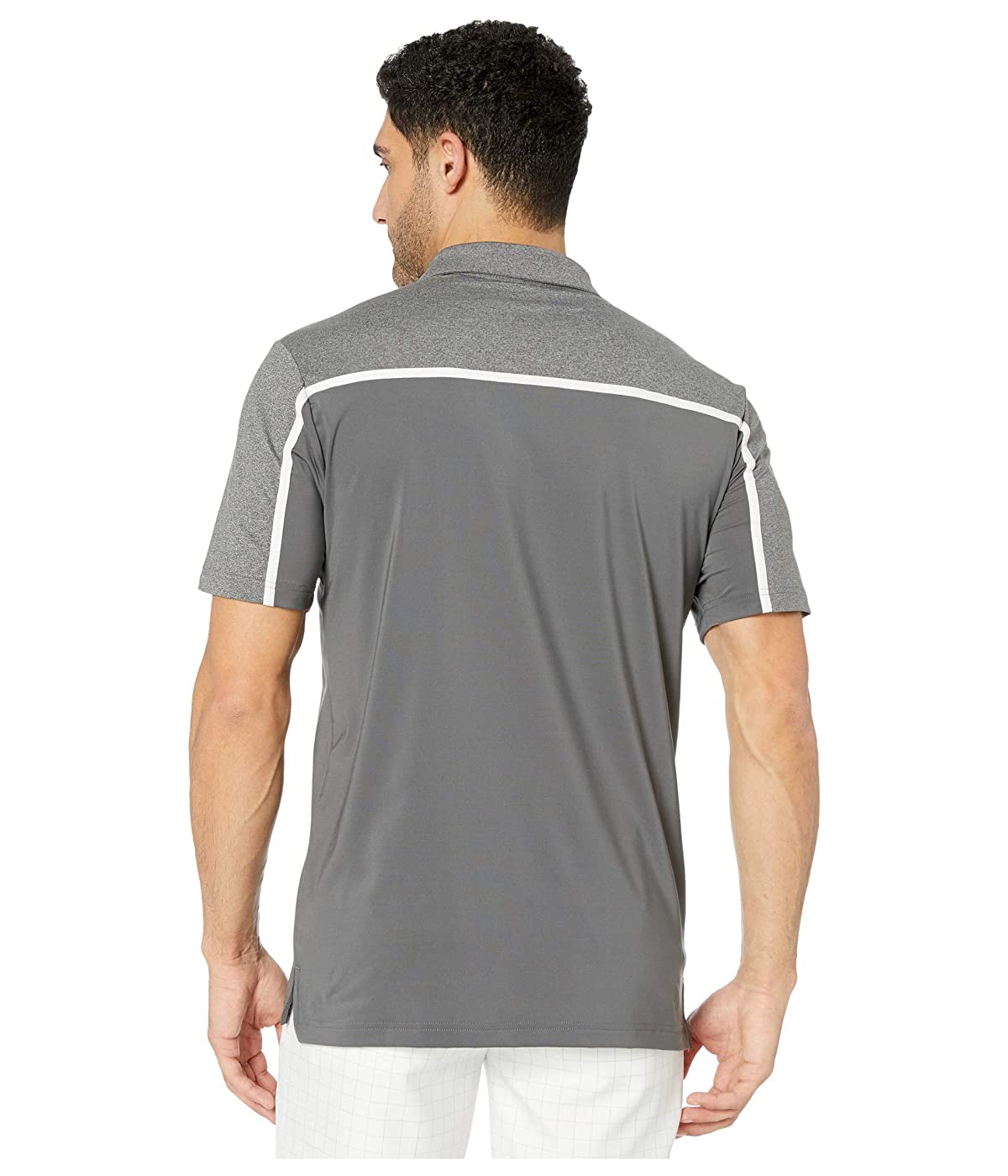 Adidas adidas Golf Ultimate365 Color Block Polo Shirt Grey Five/Black