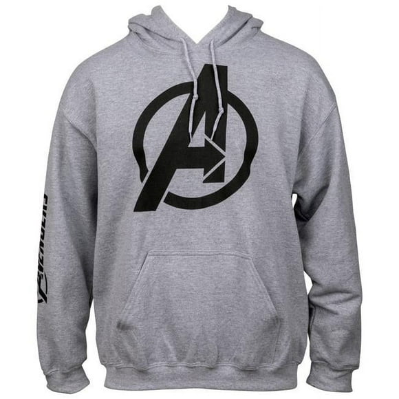 Avengers Avengers 812930-medium Symbole avec Texte Imprimé sur la Manche Chandail à Capuchon à Enfiler, Moyen