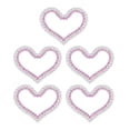 thumbnail image 1 of Kit de 5 uds de funda para teléfono DIY, bonito estilo exquisito, interesante, fiable, duradero, brillante, atractivo, suministros de joyería decorativos, corazón de perla rosa, 1 of 5