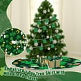 thumbnail image 4 of St. Patrick''s Day Tree Skirt Love Heart Clover Double Sided Print Mat Valentine Tree Skirt Decor Holiday Party Supplies Decoration, 4 of 6