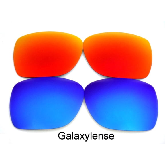 Galaxy Replacement Lenses for Oakley Deviation Red & Blue Color 100% UVAB