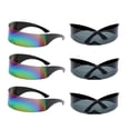 thumbnail image 1 of Gafas de sol futuristas Yuyangstore unisex 6 piezas para fiestas, 1 of 8