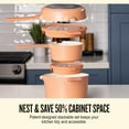 thumbnail image 6 of Alva Neat 5-Piece Nesting Cookware Set, Ceramic Nonstick, Non Toxic, Green, 6 of 12