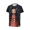 Demon Slayer Anime Theme Printed Boys Girls Sports Short Sleeve