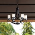 thumbnail image 1 of Sunjoy Traditional Outdoor Battery Powered Six-Light LED Chandelier, 1 of 6