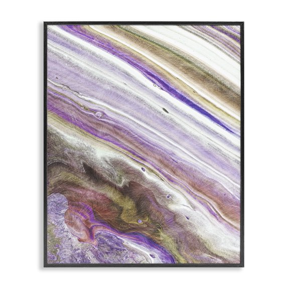 Stupell Industries Modern Abstract Interstellar Stripe Pattern Black Framed Giclee Art, 11 x 14, by Marcus Prime