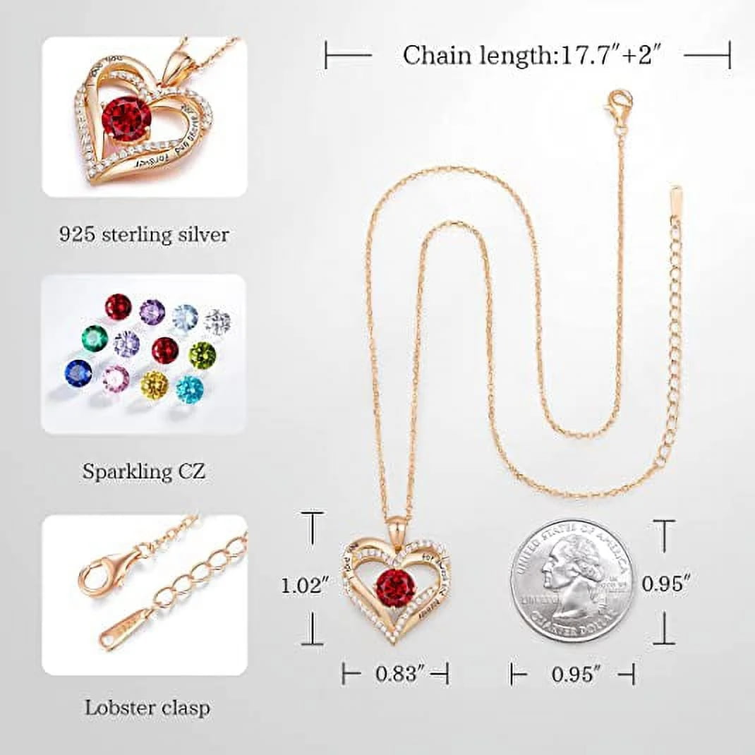 HESHPAWS Love Pendant 925 Sterling Silver Necklaces for