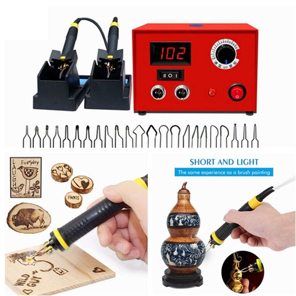 CJC Wood Burning Kit Professional Digital Adjustable Wood Leather