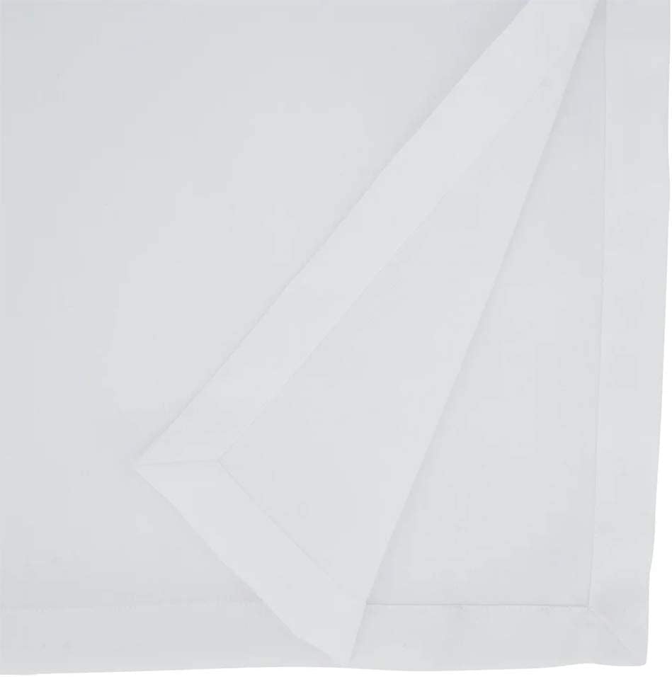 Fennco Styles Classic Everyday Design Solid Color Table Runner 16 x 72 Inch - White Table Cover for Home Décor, Banquets, Family Gathering and Special Occasion