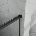 thumbnail image 3 of LiviNest 48x72 Sliding Shower Door Combo: Semi-Frameless Tempered Glass Enclosure with 48x32 White Acrylic Base - Compact Corner Design for Small Bathrooms & Space-Saving Installation, 3 of 6