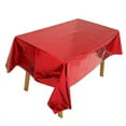 thumbnail image 1 of Granjero Gordo Mantel de papel de aluminio de 10 piezas, mantel rectangular de 53,93 x 72,04 pulgadas, mantel impermeable para bodas y fiestas (rojo), 1 of 5