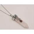 thumbnail image 3 of Natural Crystal Necklace Rose Quartz With Opal  Tiger's Eye Point Necklace, 3 of 10