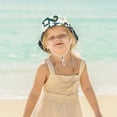 thumbnail image 4 of WUANDIXFA Toddler Hat Kids Adjustable Chin Strap Sun Protection Hats Summer Spring Sun Hat Cute Cartoon Outdoor Beach Bucket Cap D,One Size, 4 of 5