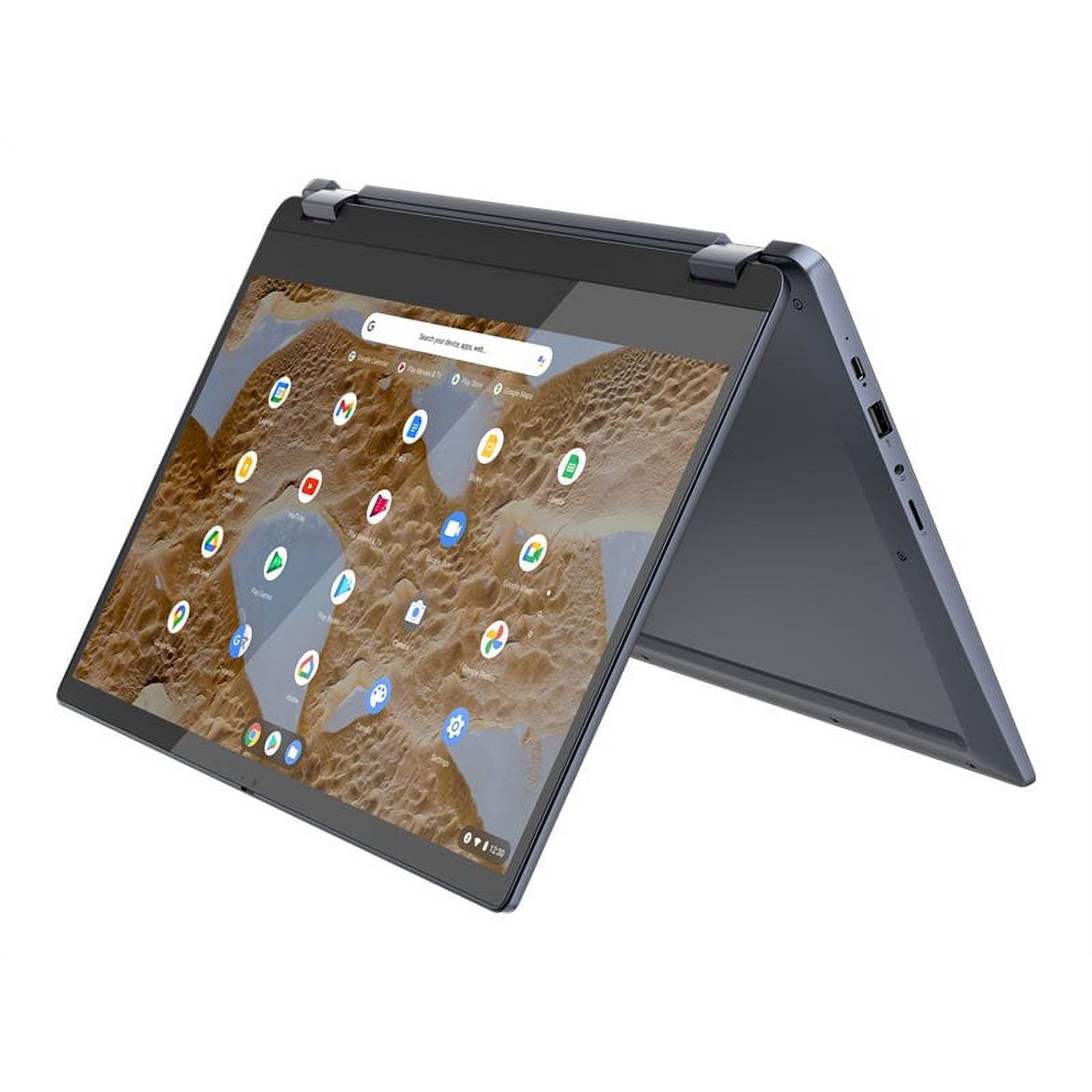Lenovo - Flex 3 15.6" FHD Touch-Screen Chromebook Laptop - Pentium Silver N6000 with 8GB Memory - 64GB eMMC - Abyss Blue