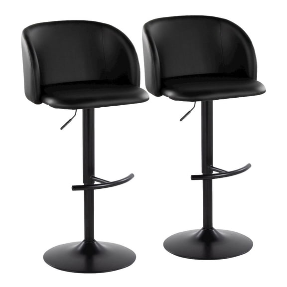 LumiSource Fran Adjustable Barstool - Set of 2