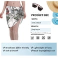 thumbnail image 7 of Kll Skulls Roses Print Women'S Sarong Coverups Short Bathing Suit Wrap Skirt Beach Wrap Swimsuit Cover Ups, 7 of 7
