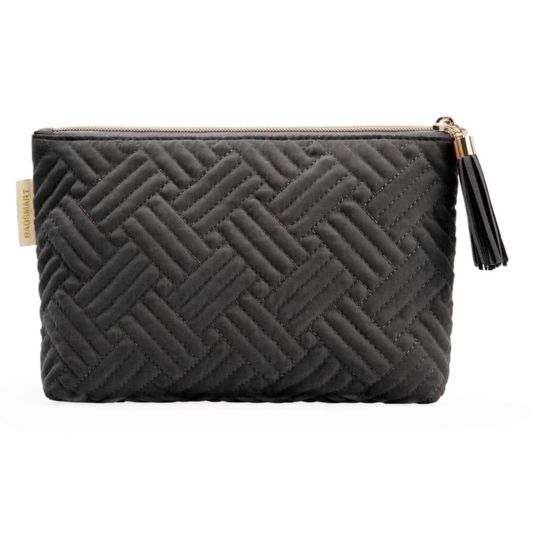Small Water-Resistant Quilted Cosmetic Pouch photo 1