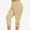 ZAAC-Khaki, variant on Jsaierl Capri Leggings for Women Plus Size Hollow Design Floral Print Crop Leggings Stretch Yoga Workout Leggings Tights