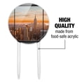 thumbnail image 6 of Acrylic New York Skyline Sunset Penthouse Suite View Cake Topper Party Decoration for Wedding Anniversary Birthday Graduation, 6 of 7