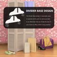 thumbnail image 3 of Mobutofu Panel Divider Stand 2Set Screen Divider Base White Plastic Home Office Partition Support Feet, 3 of 8