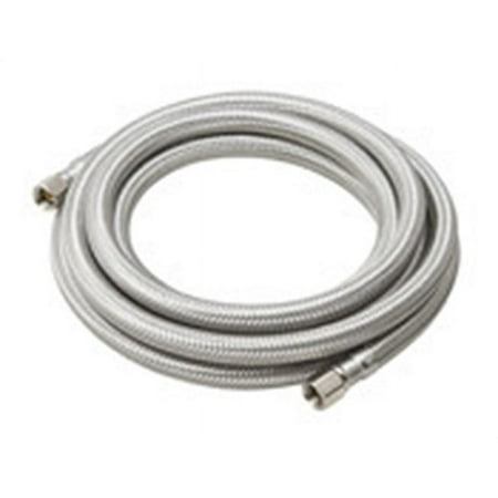 B&K 1/4 in. Compression X 1/4 in. D Compression 120 in. Stainless Steel Ice Maker Supply Line