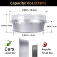 thumbnail image 2 of Mini Ramekins with Lids oz Disposable Aluminum Foil Cake Baking Tins Pans Creme Brulee Tart Pie Tins Silver Small Individual Round Containers Oven for Baking, 2 of 7