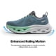 thumbnail image 4 of Zapatillas para correr para hombre NORTIV 8 azules talla 10 transpirables antideslizantes, 4 of 8