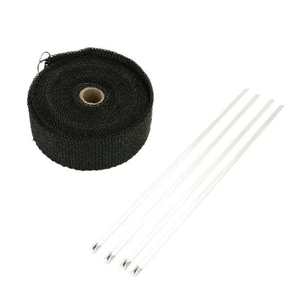 0.5/1/3/5m Fiberglass Heat Exhaust Wrap Roll Motorcycle Car Heat Insulated Wrap Turbo Intake Manifold Heat