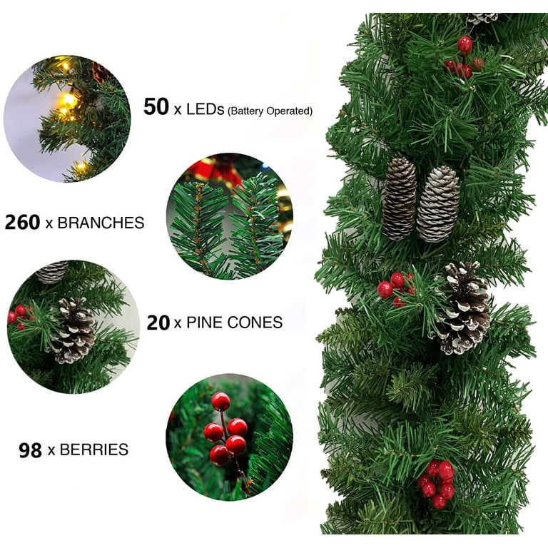 Frosted Pine Cone - Clusters 3x - Commercial Holiday Decorations & Seasonal  Banners