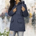 thumbnail image 6 of jtjvou Women Light Rain Jacket Waterproof Active Outdoor Trench Raincoat with Hood Lightweight Plus Size for Girls Blue XL, 6 of 9