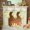 thumbnail image 5 of SKYSONIC Bright Summer Lemon Fruit Christmas Stockings Personalized Large Christmas Stocking Cute Snowflake Stockings 18 Inch Xmas Stocking for Xmas Decorations Xmas Gifts, 5 of 7