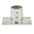 thumbnail image 2 of Boat Hand Rail Fitting, Marine Grade 316 Stainless Steel Polished Pipe Connector with Rectangular Base, Boat Hand Rail Base, Handrail Tee Fitting, Boat Railing Hardware for Yacht, 2 of 7