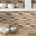 thumbnail image 4 of Yeetfub Peel And Stick Tiles For Kitchen Clearance 3D Bright Film Tile Stickers DIY Self Adhesive Wall Stickers, 4 of 7
