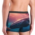 thumbnail image 6 of Salouo Sunshine Ocean Whale Print Men's Boxer Briefs,Breathable Underwear Elastic Waistband Briefs for Men -XX-Large, 6 of 8