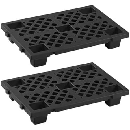 2 Pcs Plastic Pallets, Lightweight Waterproof Floor Pallet, Interlocking Storage Pad with Breathable Grids, Applicable to Indoor and Outdoor, Garages, Kitchen and Basement$$Tools & Hardware Other
