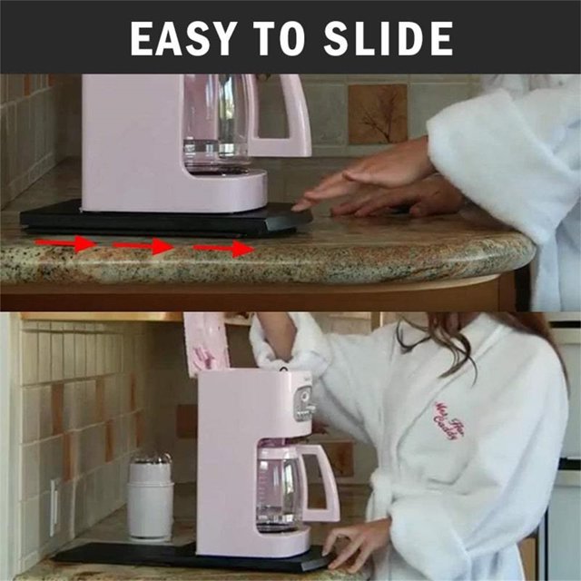 Awdenio Versitle Plateau à Café Mobile Base de Machine à Café Caddy Pratique Ménager Extensible Coulissant Armoire de Cuisine Support Mobile