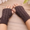 thumbnail image 5 of invierno Hombres Mujeres Brazo más caliente Sin dedos Guantes largos de punto Lindos mitones Abanopi 1pcs, 5 of 5