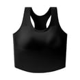 thumbnail image 5 of Hrsba Tank Tops for Women Crew Neck Back Cutout Sports Breathable Lightweight Workout Tops, 5 of 6