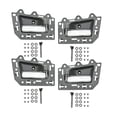 thumbnail image 2 of Interior Door Handle Set For Jeep Grand Cherokee 2005-2011 Gray And Chrome 4-Piece, 2 of 7