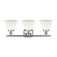 thumbnail image 6 of Innovations Lighting 916-3W Large Cone Large Cone 3 Light 26" Wide Vanity Light - Black, 6 of 7