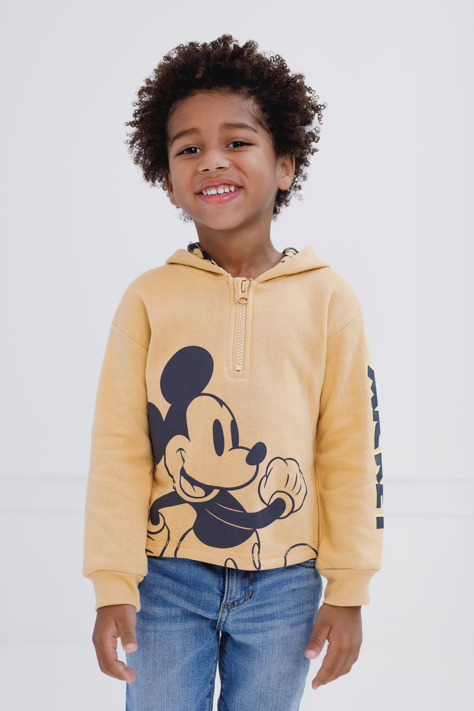 Disney Mickey Mouse Toddler Boys Quarter-Zip Hoodie photo 2